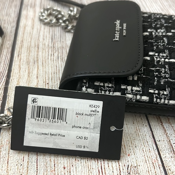 NWT Kate Spade Steffie Tweed Phone Crossbody - Picture 10 of 10